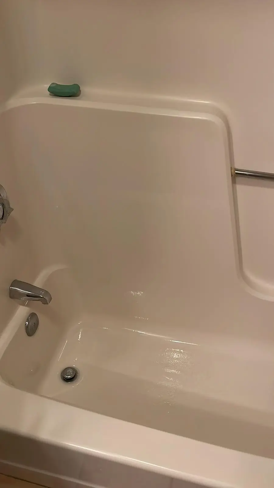 Clean white bathtub after cleaning in Clinton, MA
